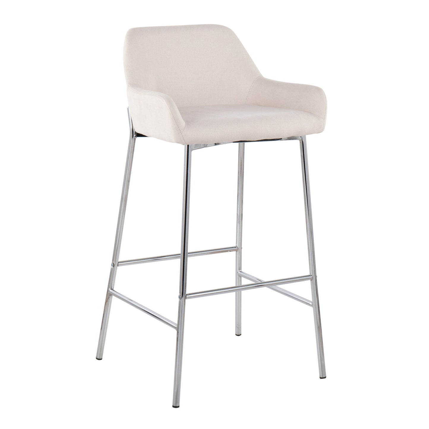 Daniella - Contemporary Fixed Height Bar Stool (Set of 2) Lumi Source