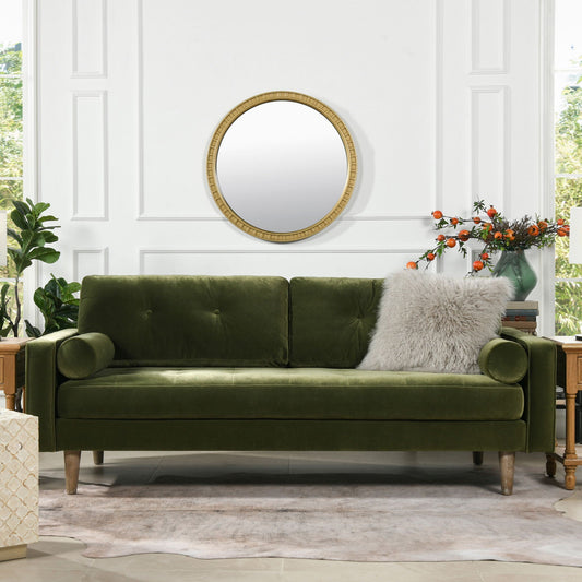 Nicholas - Mid-Century Modern Sofa - Olive Green Jennifer Taylor Home