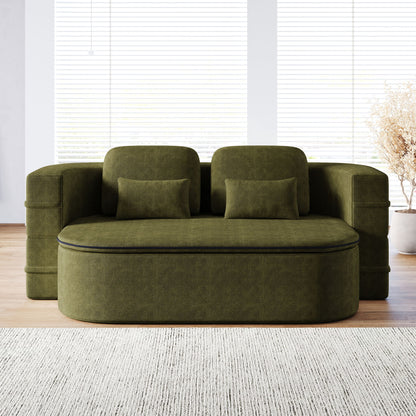 2 In 1 Foldable Sofa Bed With Multi Functional Blanket, Floor Lounge Sofa Home Essentials