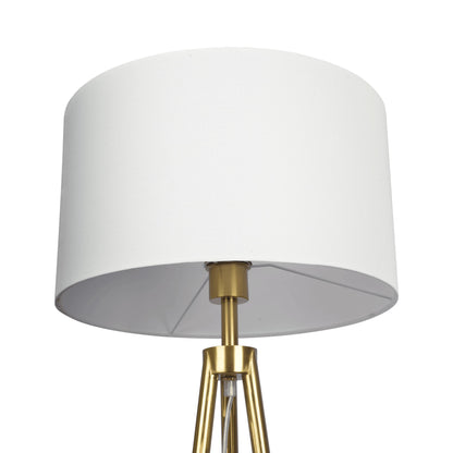 Sway - Floor Lamp With On / Off Switch Triple Legs Shade - Black / Gold / White Ashcroft Furniture