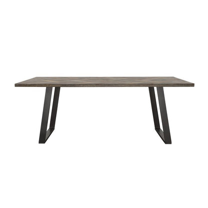 Misty - Solid Wood Dining Table - Gray Sheesham