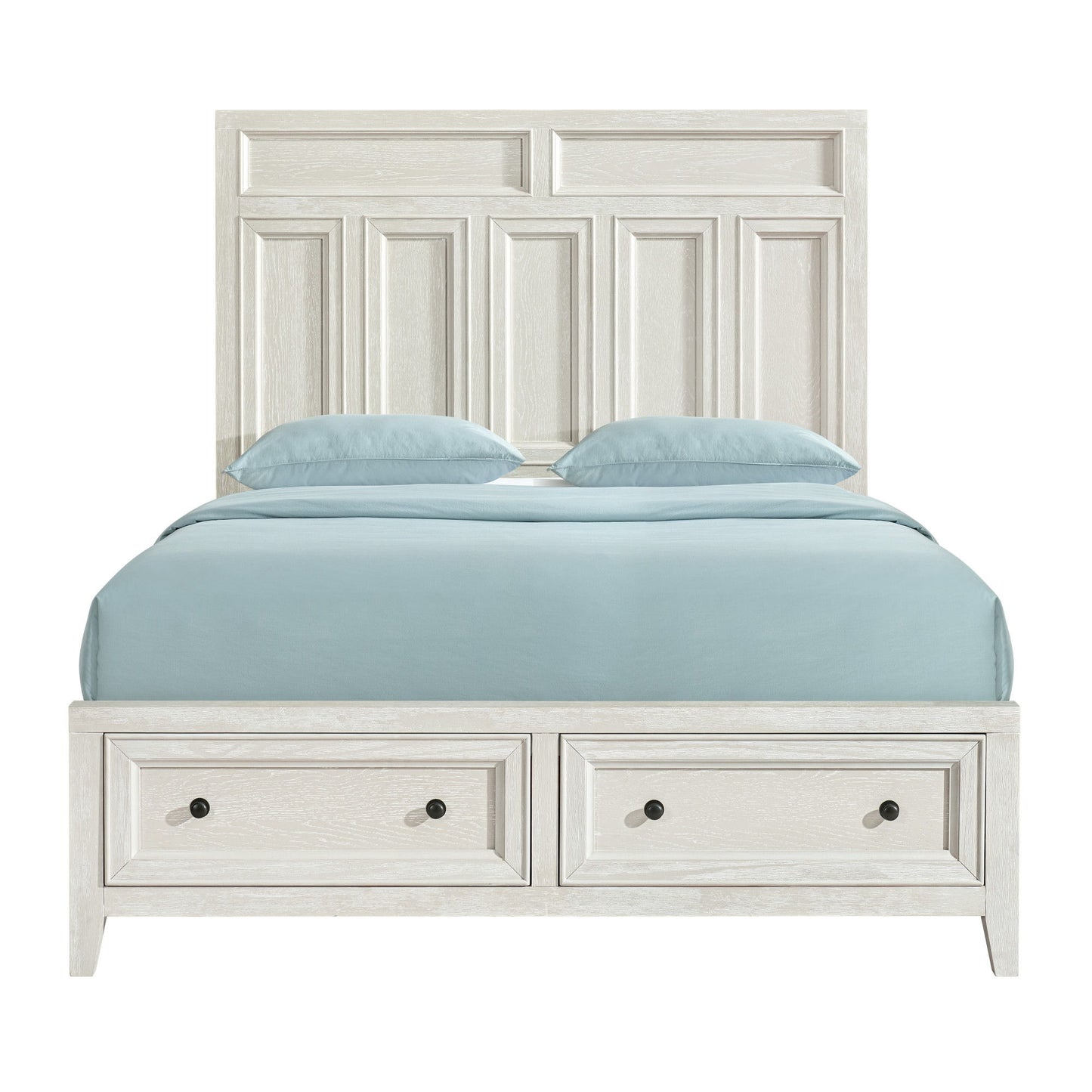 Storage Bed With Panel Headboard And Spacious Footboard Drawers Home Essentials
