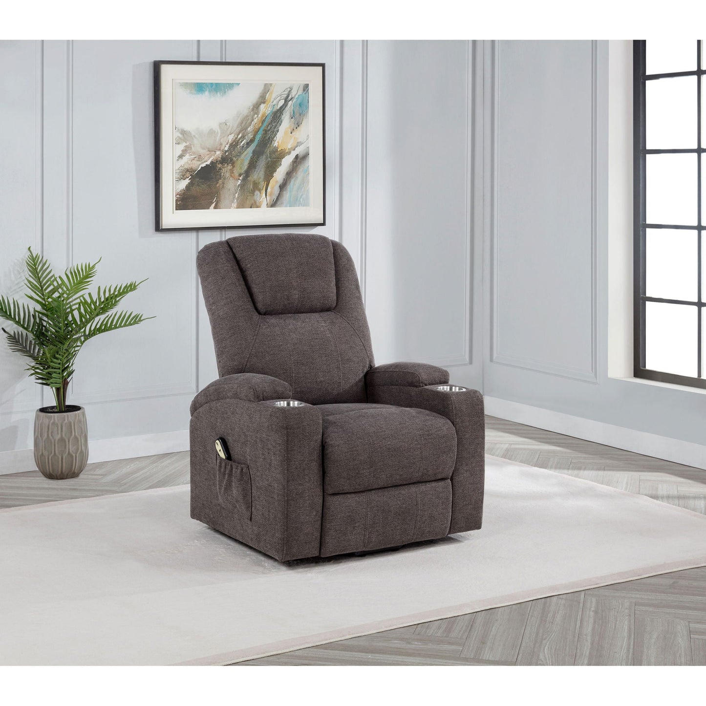 Power Lift Massage Recliner With Heat And Remote Control Furniture Max
