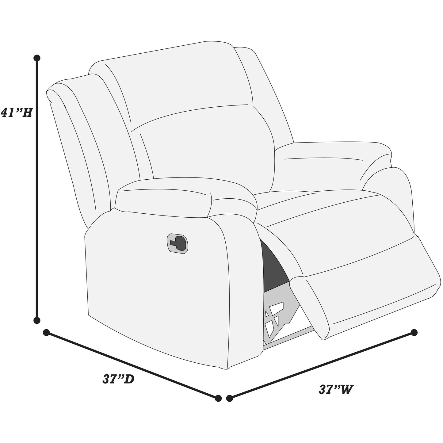 Motion Recliner Chair For Living Room Home Essentials