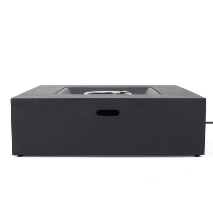 Modern 50,000 Btu Square Fire Table With Propane Tank Noble House