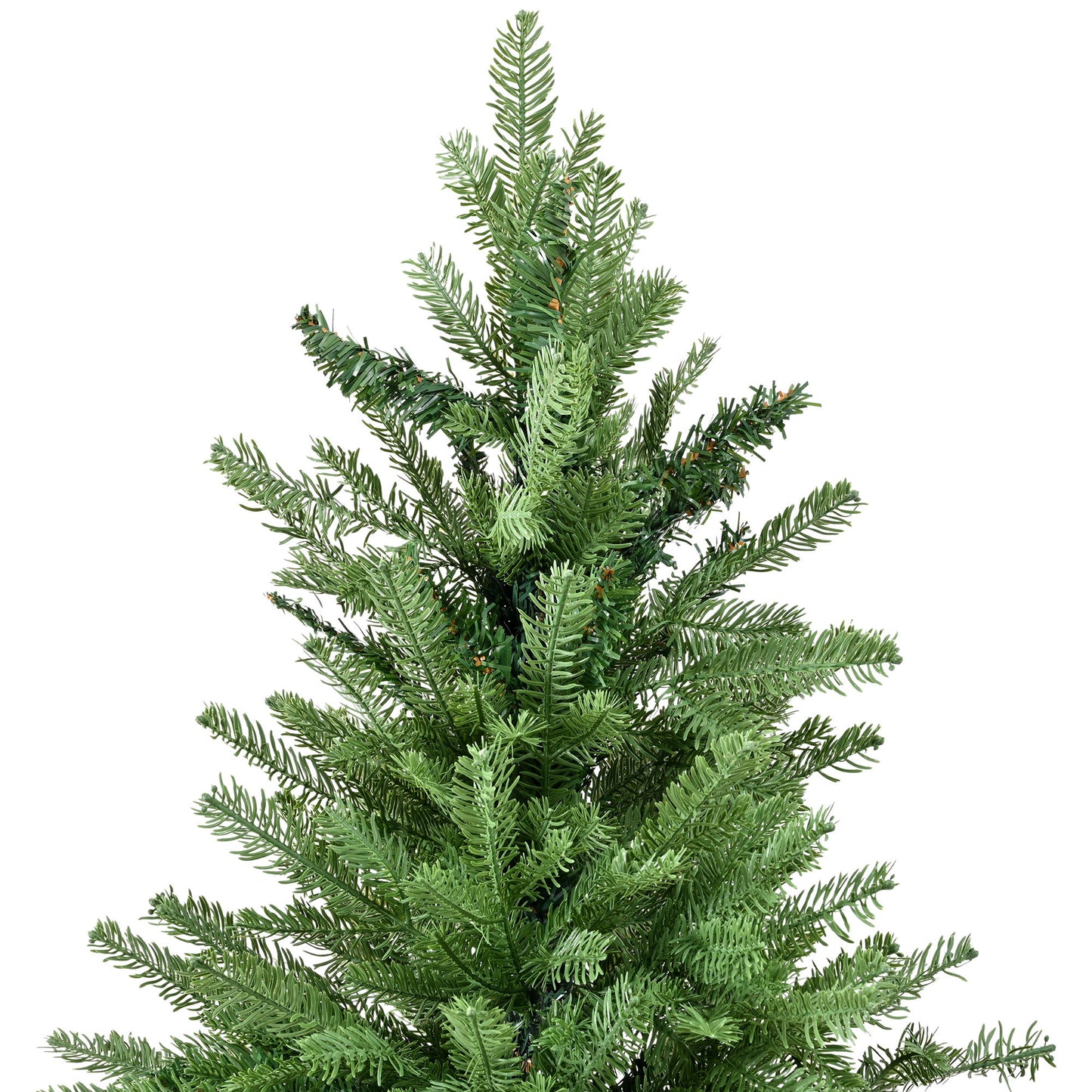 Unlit 7Ft Christmas Tree With Dense Branches, Hinged Design, Realistic Look - Green Daily Nest