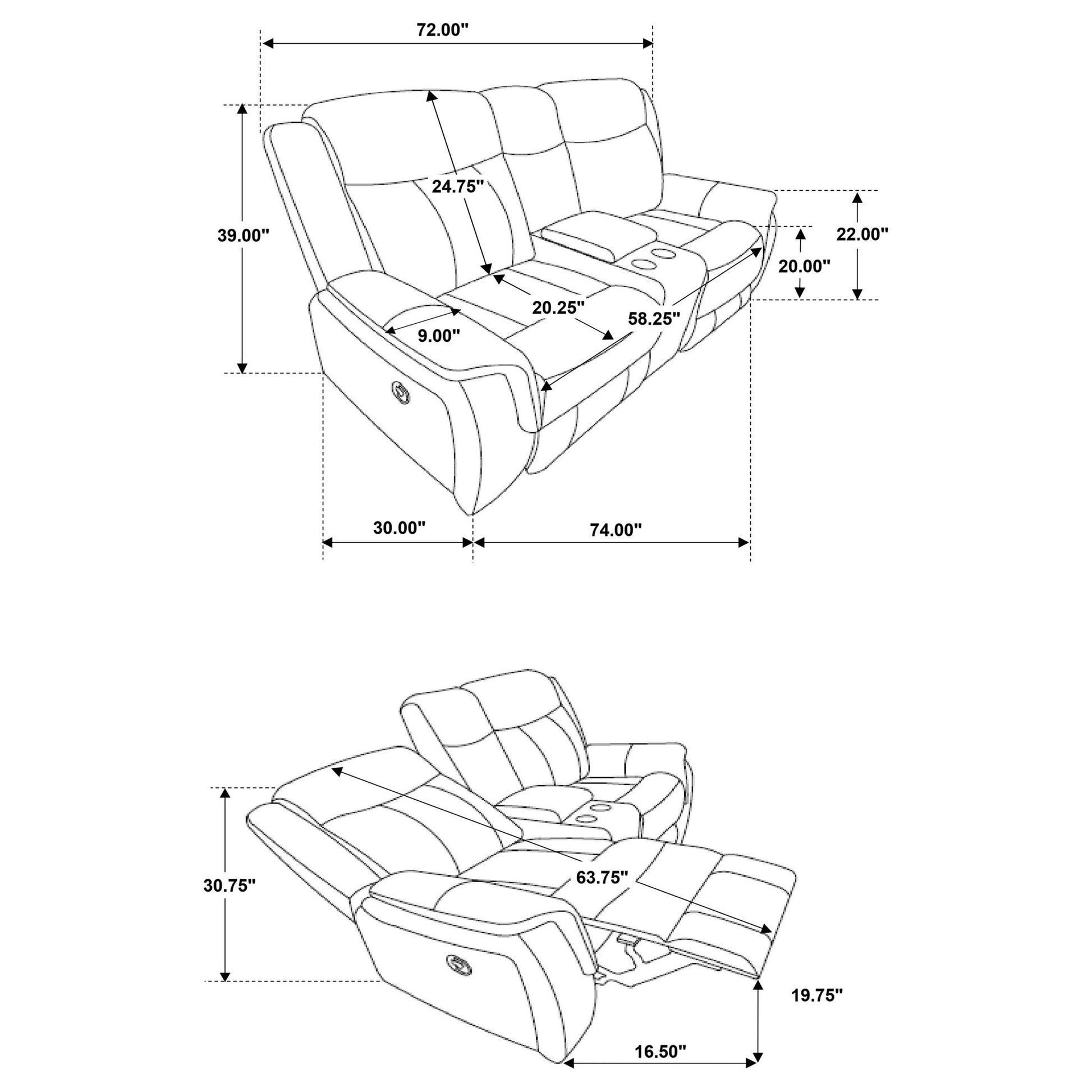 Franklin - Reclining Sofa Set Furniture Max
