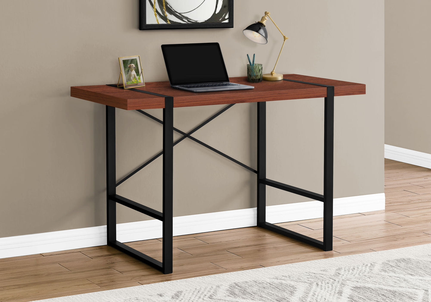 Industrial Design Computer Desk For Home Office, Laptop 8th Street
