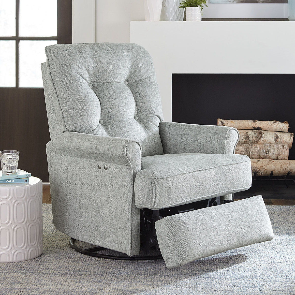 Carissa Power Swivel Glider Recliner Best Home Furnishings