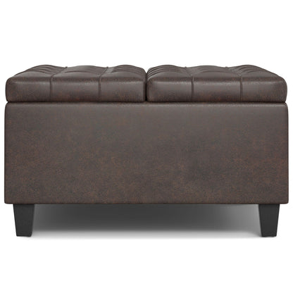 Harrison - Upholstered Coffee Table Storage Ottoman Simpli-Home