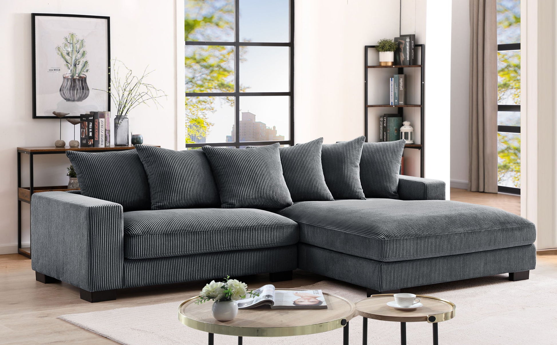 Luxe - Oversized 2 Piece Sectional Couches For Living Room, L Shaped Sofa With Chaise US Pride