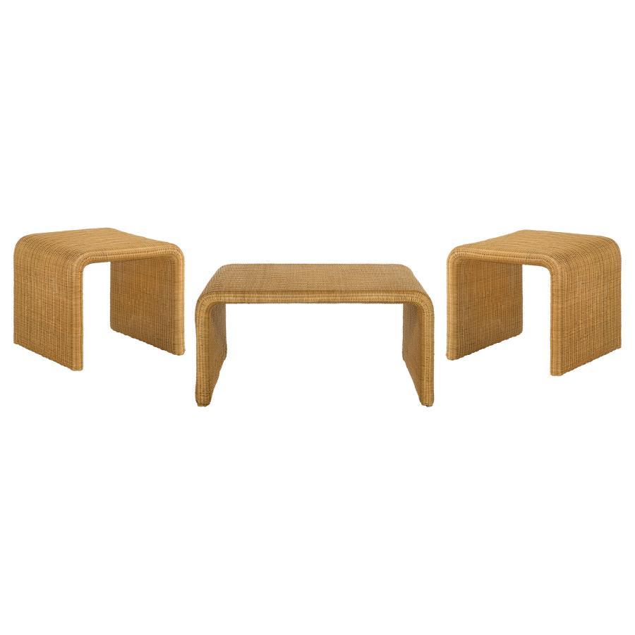 Cahya - Rattan Coffee And End Table Set Coaster Fine Furniture