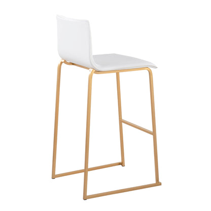 Mara - Contemporary Upholstered Barstool (Set of 2) Lumi Source