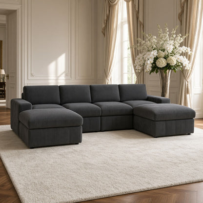 Modular Sectional Sofa, Reversible Set Home Essentials
