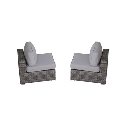 Modern Rattan Wicker Seating Group With Cushions LSI Patio Furniture