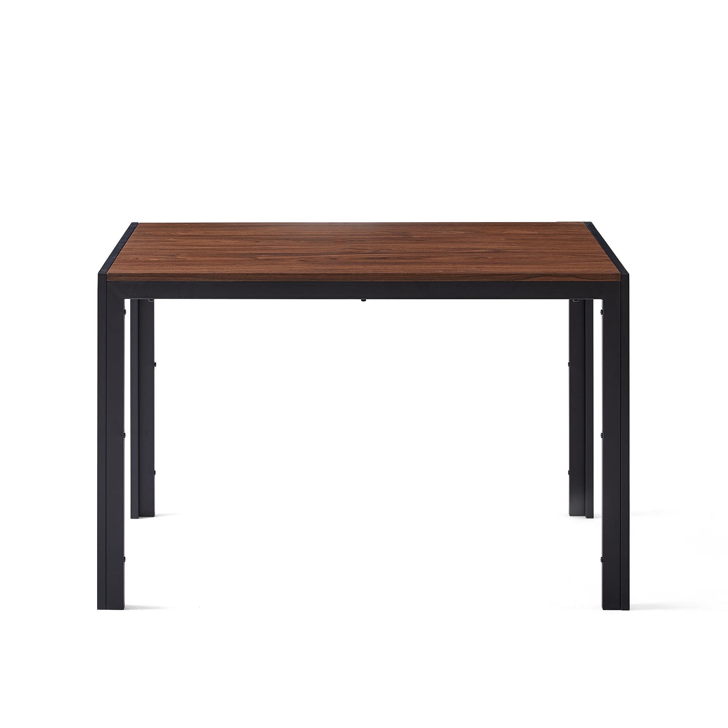 Creative Design Veneered MDF Wood Structure Rectangular Walnut Dining Table - Walnut Home Essentials
