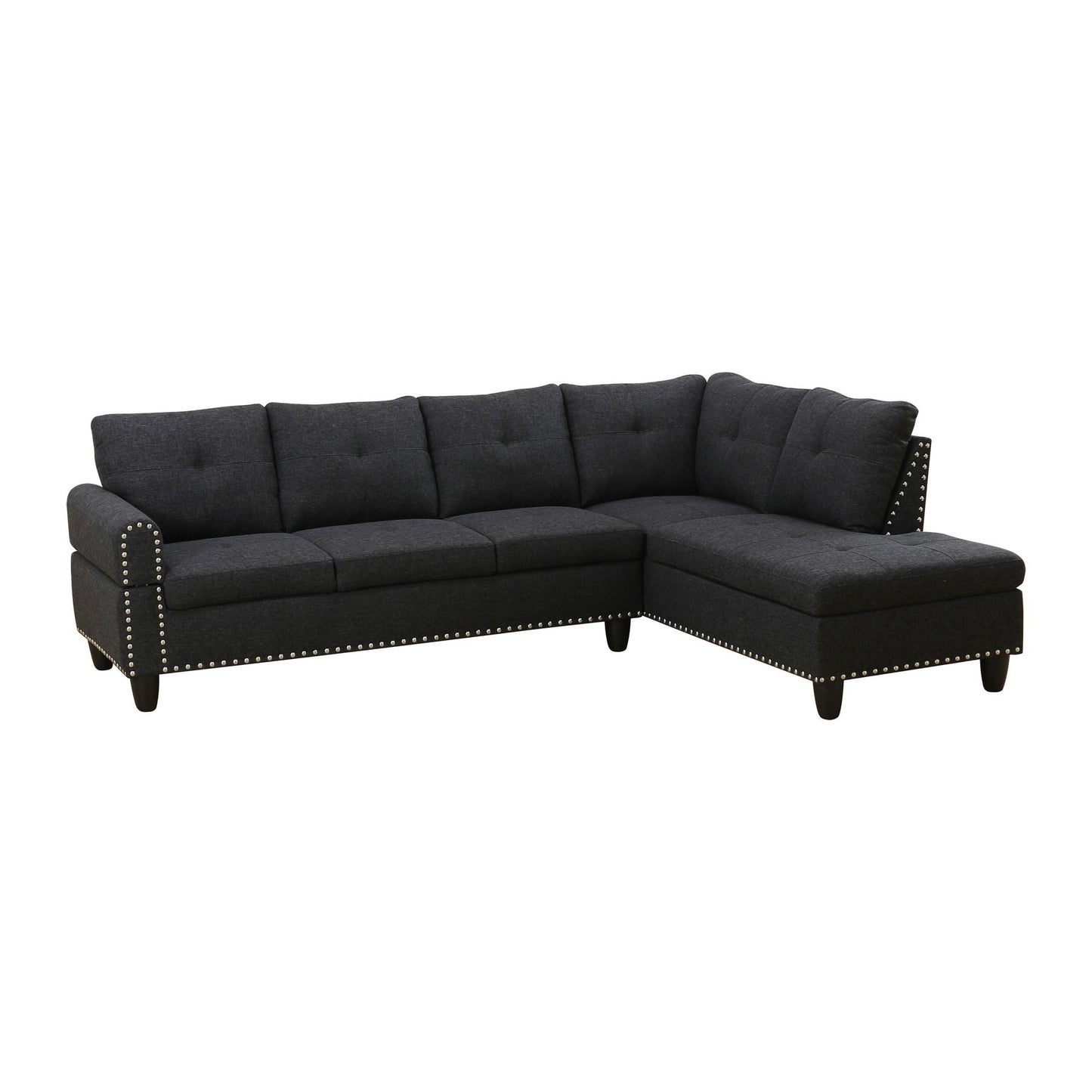 L - Shaped Sectional Sofa With Movable Left Chaise Home Essentials