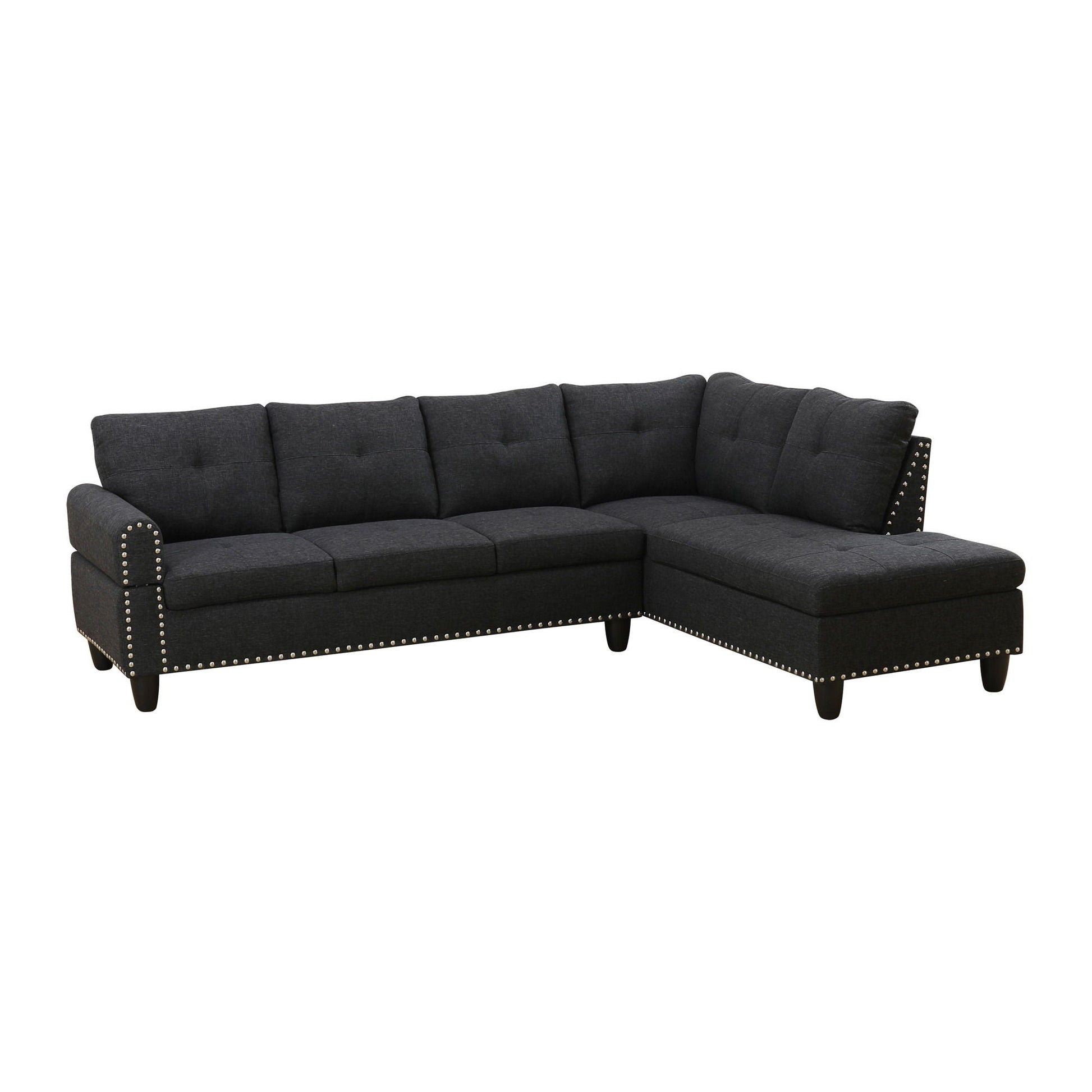 L - Shaped Sectional Sofa With Movable Left Chaise Home Essentials