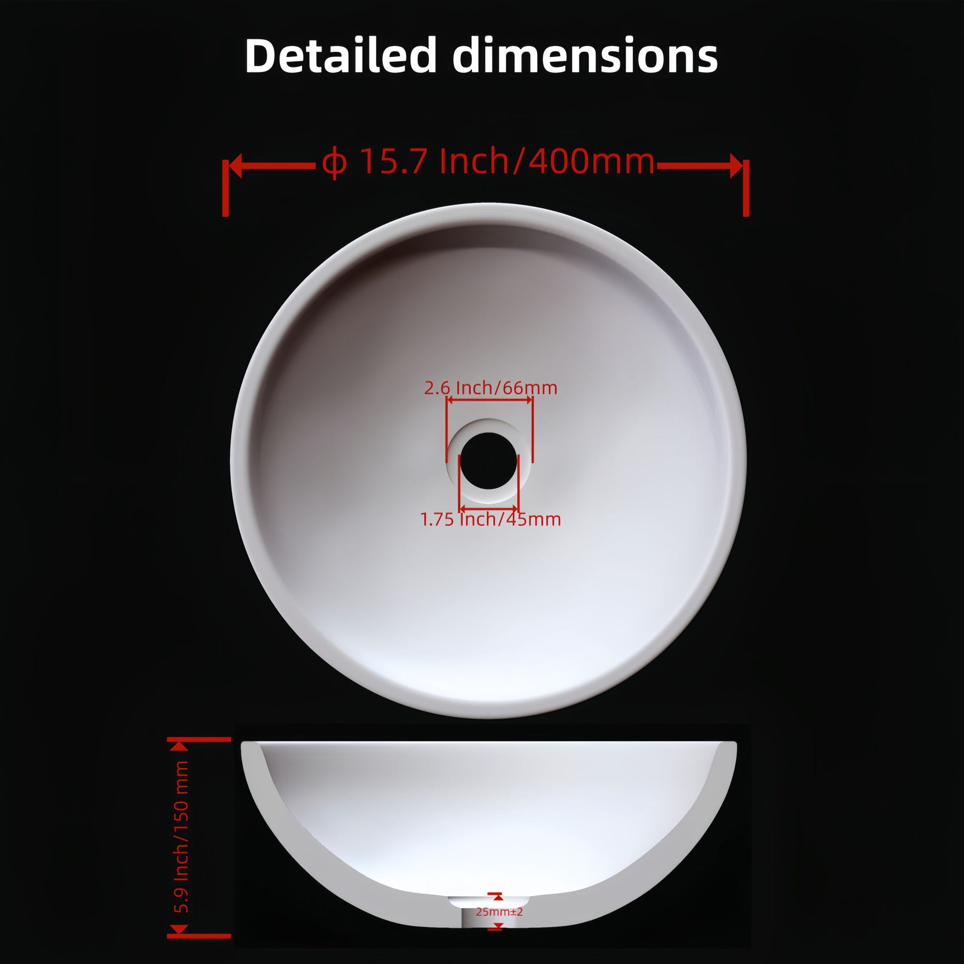 Bathroom Vessel Sink, Circular Design Daily Nest
