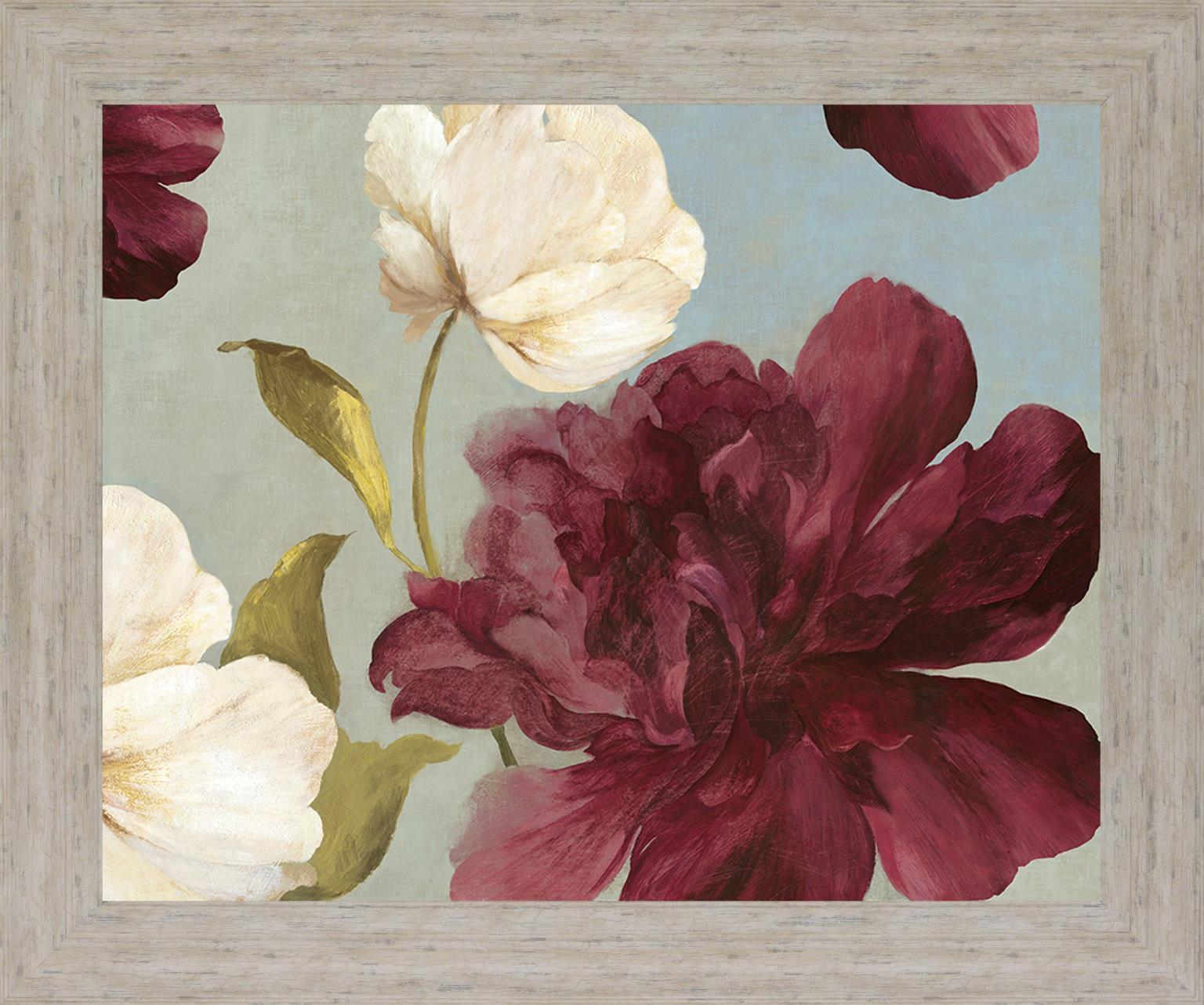 Wine Blossom Drift - 28" x 34" Framed Wall Art Classy Art