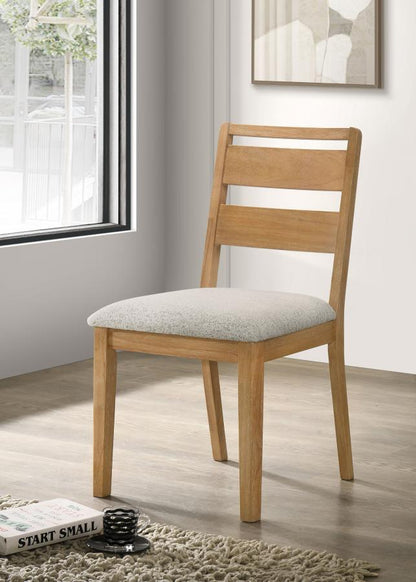Duncan - Ladder Back Dining Side Chair (Set of 2) - Washed Oak Coaster Fine Furniture