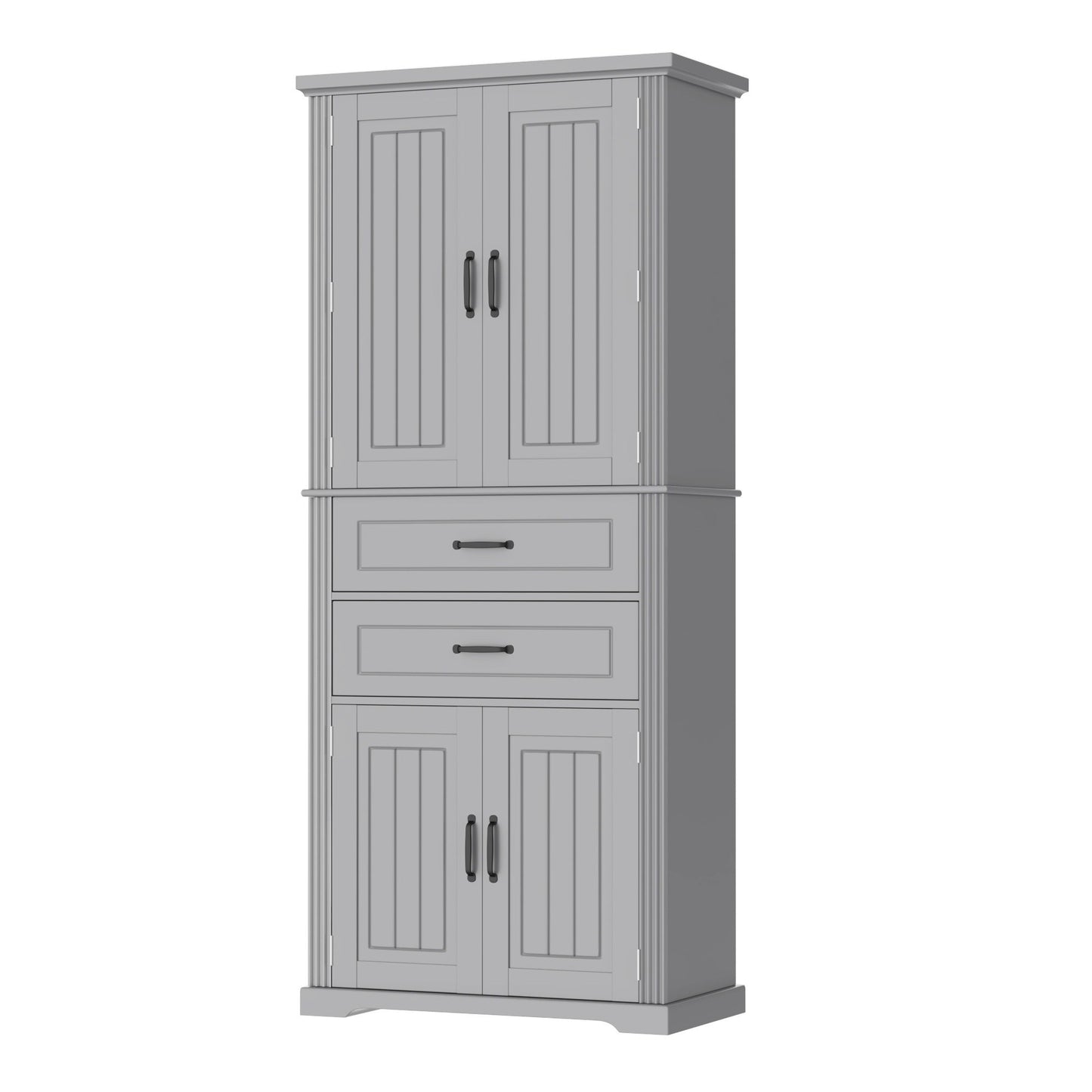 Elegant Multi Functional Storage Cabinet With Slide Rail Drawers, Adjustable Shelves Noble House