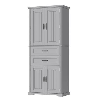 Elegant Multi Functional Storage Cabinet With Slide Rail Drawers, Adjustable Shelves Noble House