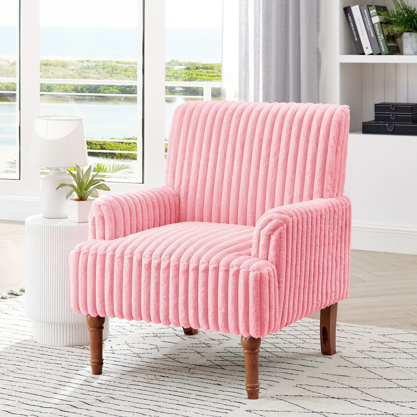 Accent Comfortable Upholstered Armchair For Living Room Home Essentials