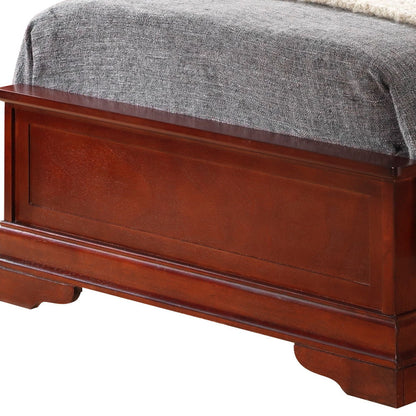 Louis Phillipe - Sleigh Bed With Low Footboard