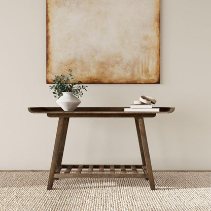 Ornelas - Console Table With Slatted Shelf - Mango Brown Coaster Fine Furniture