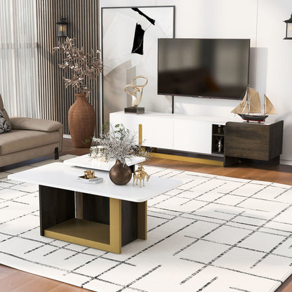 Modern TV Stand And Coffee Table (Set of 2) Hearth and Haven
