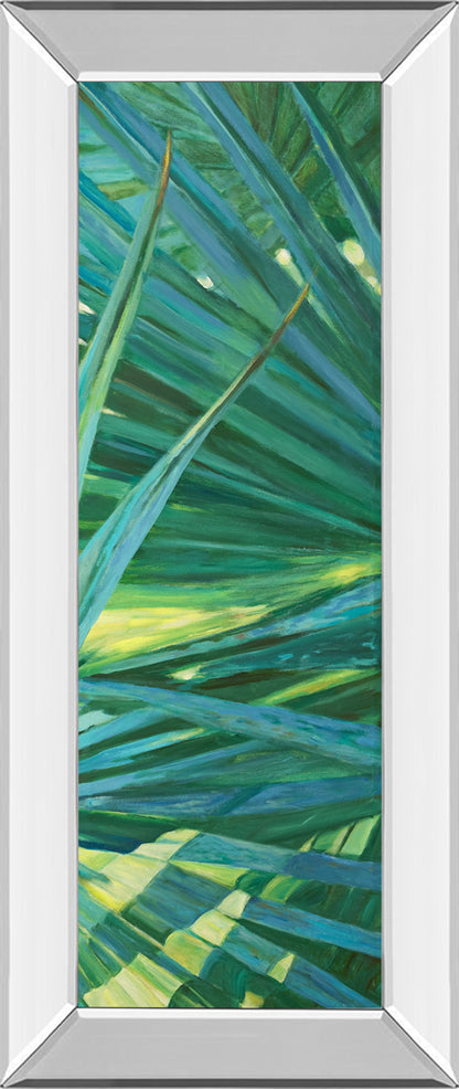 Fan Palm II By Suzanne Wilkins - Mirror Framed Print Wall Art - Green