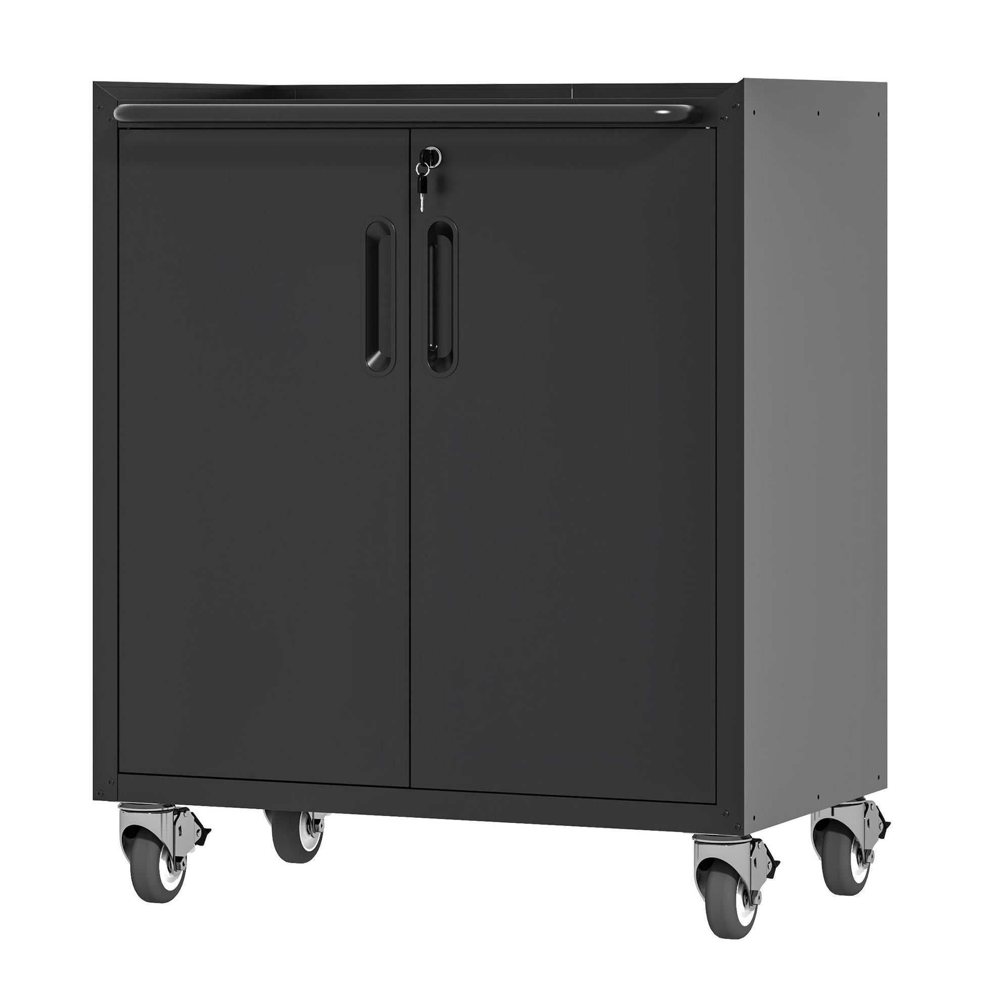 Heavy Duty Metal Garage Storage Cabinet With Wheels Sturdy Tool Organizer Daily Nest