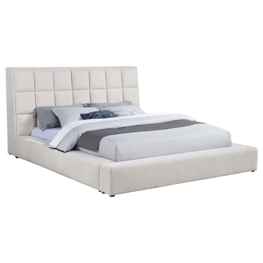 Dreux - Upholstered Panel Platform Bed Coaster Fine Furniture