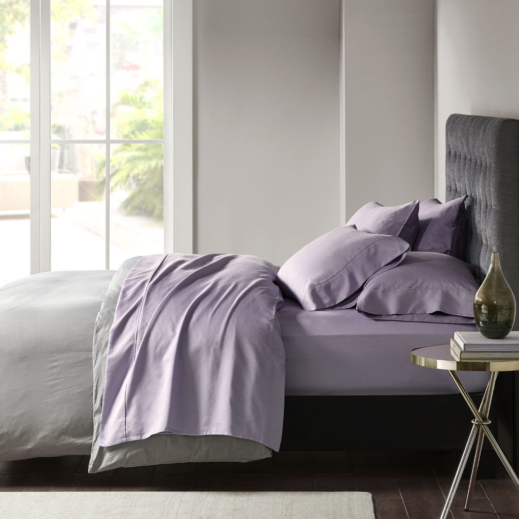 Split King 800 Thread Count Sheet Set - Purple Madison Park