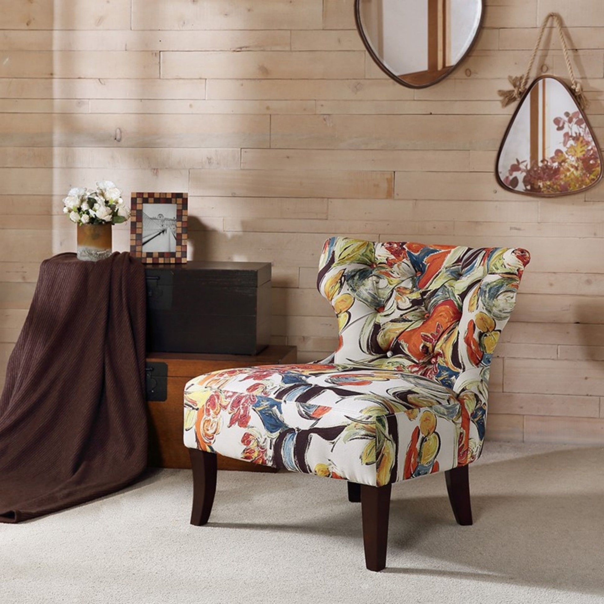 Erika - Accent Chair With Printed Upholstery - Multi JLA