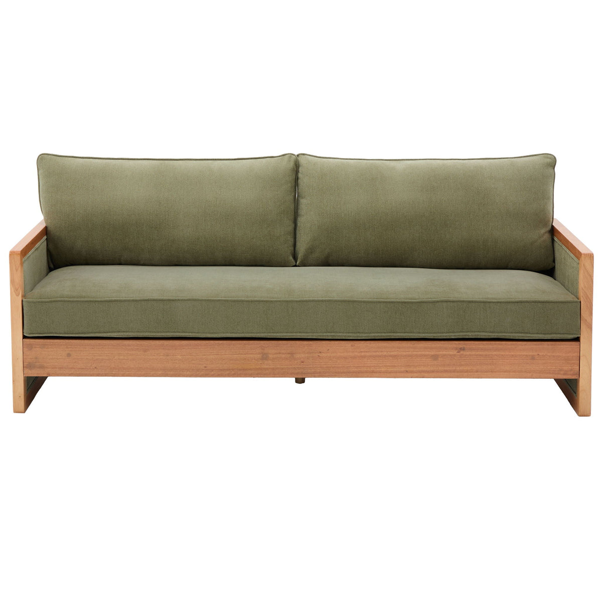 Modern 3 Seater Sofa With Armrests, Living Room Couch Noble House