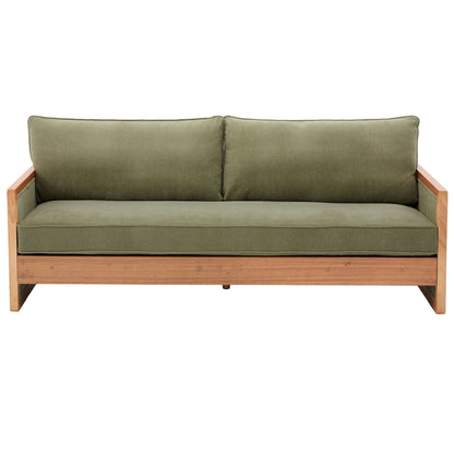Modern 3 Seater Sofa With Armrests, Living Room Couch Noble House