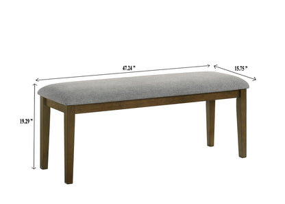Everly - Bench - Brown Crown Mark