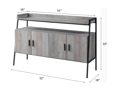 Samiya - TV Stand - Gray Acme