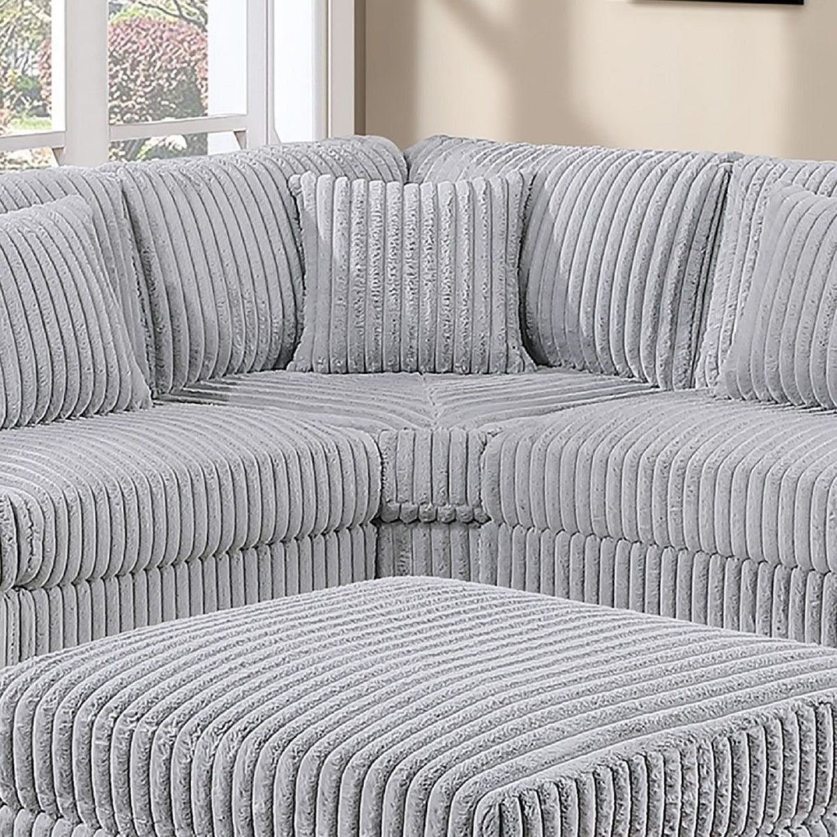 Corner Wedge Chair With Pillow, Living Room Furniture Home Essentials