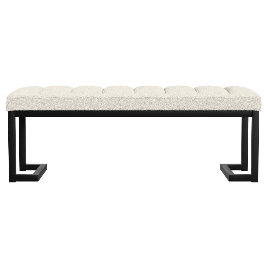 Mesa - Boucle Upholstered Tufted Accent Bench Coaster Fine Furniture