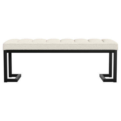 Mesa - Boucle Upholstered Tufted Accent Bench Coaster Fine Furniture