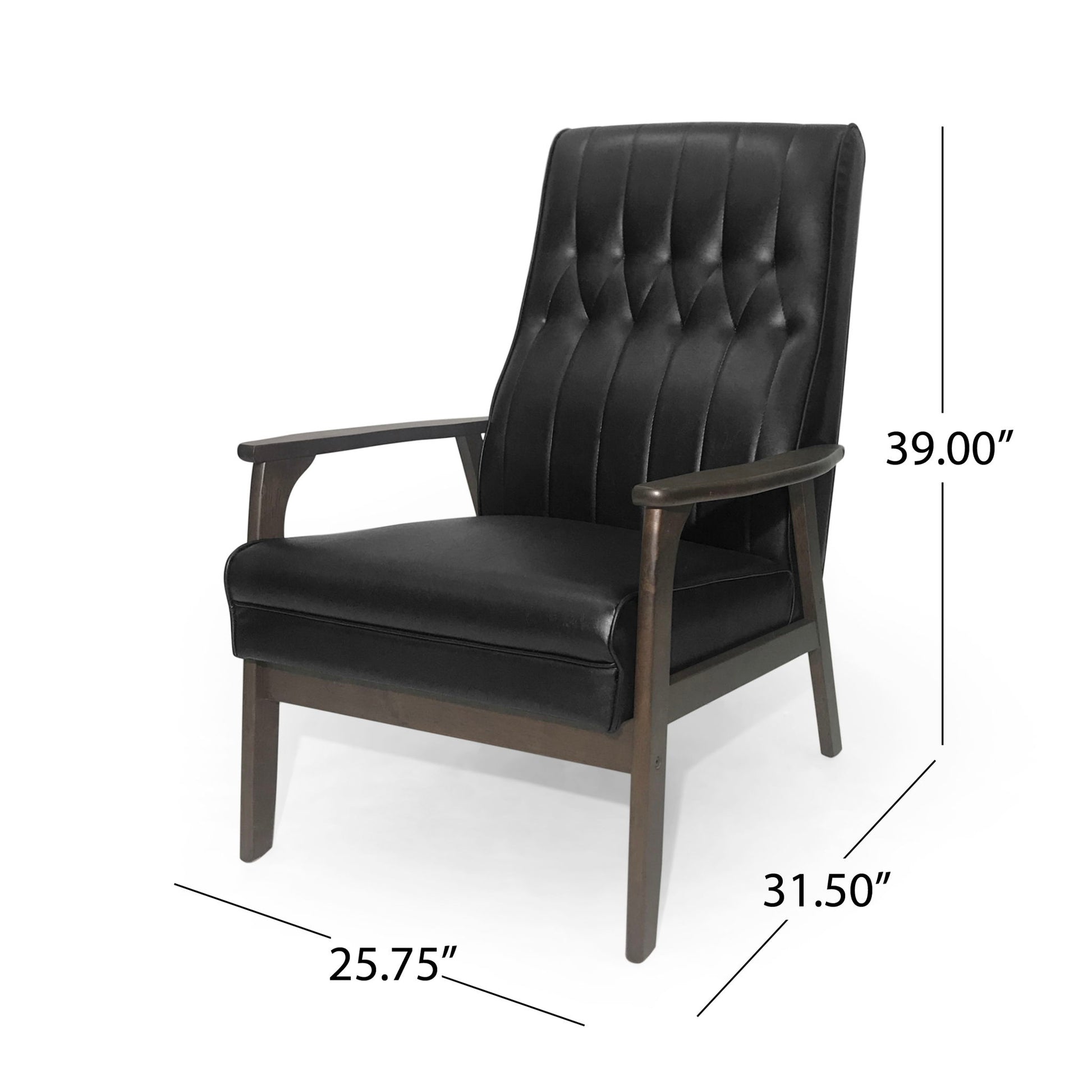 Mid Century Modern Upholstered Accent Chair Noble House