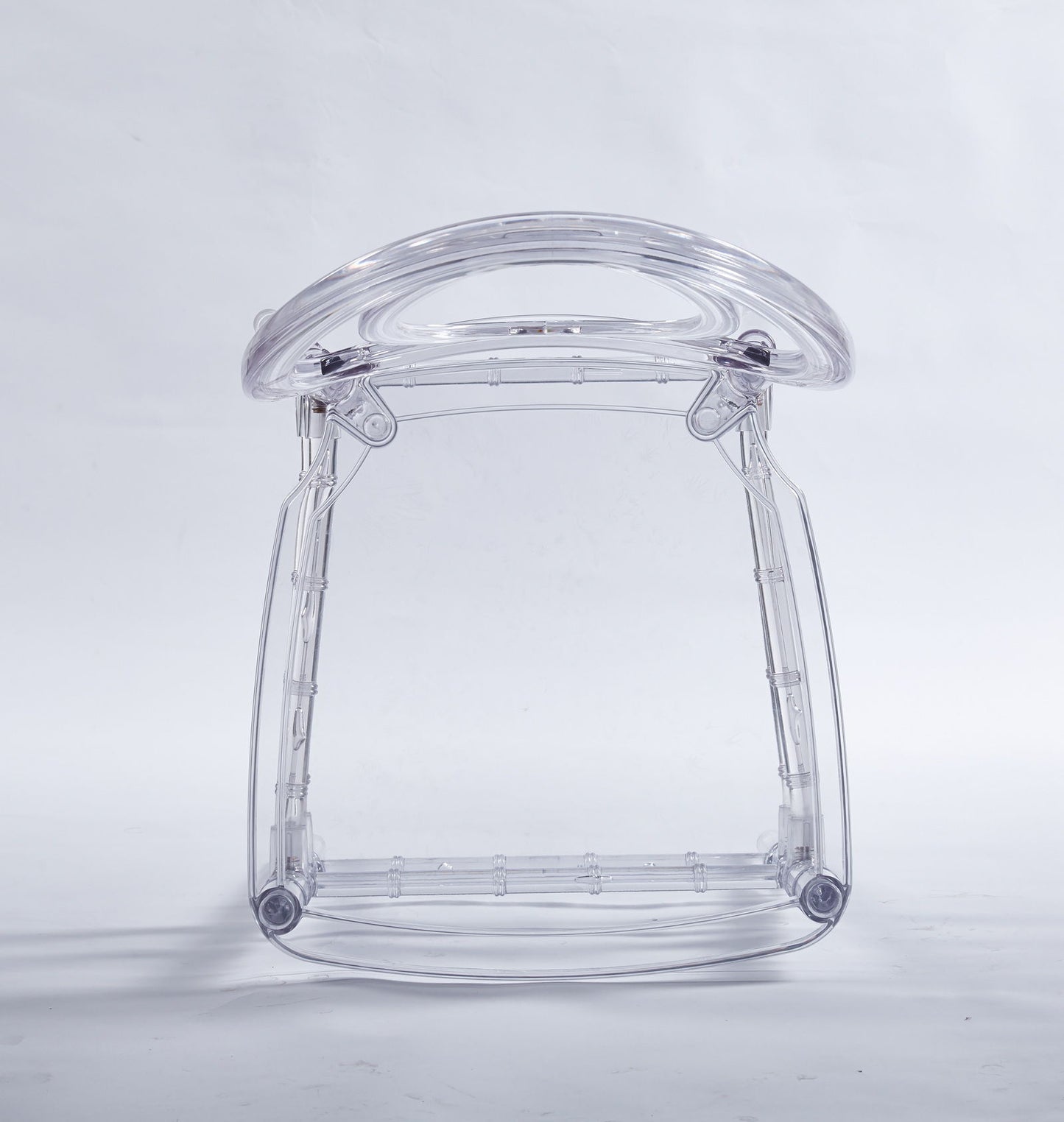 Dining Chair, Plastic Seat, Welding Chair (Set of 4) - Transparent Home Essentials
