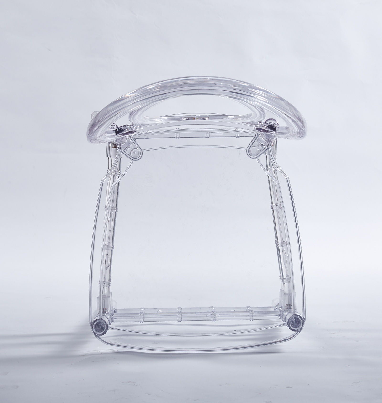 Dining Chair, Plastic Seat, Welding Chair (Set of 4) - Transparent Home Essentials