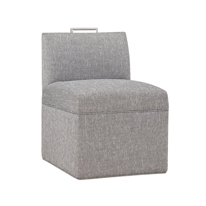 Della - Upholstered Castered Chair - Gray Ridgecrest Home