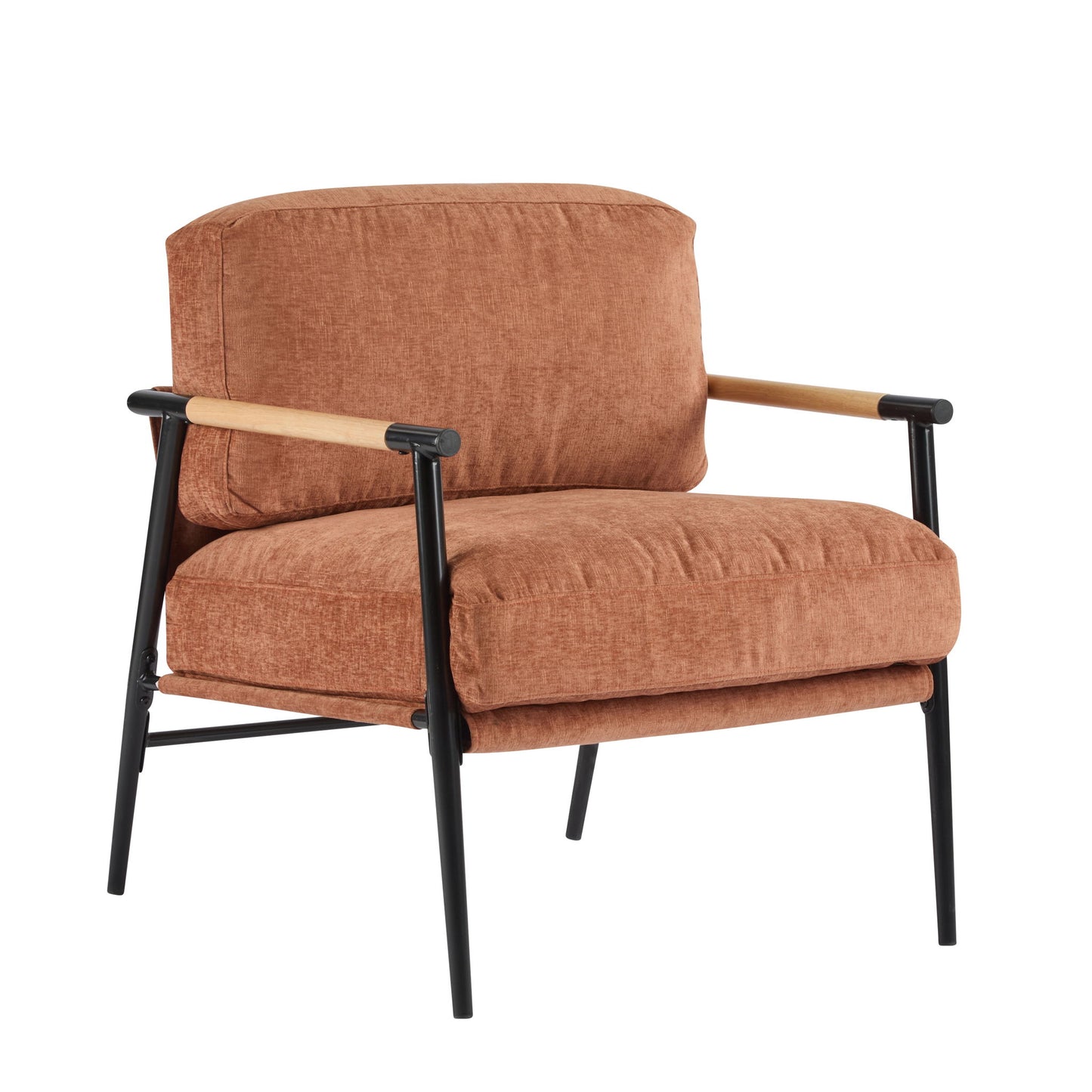 Modern Accent Chair With Cushions, Cozy Seating Noble House