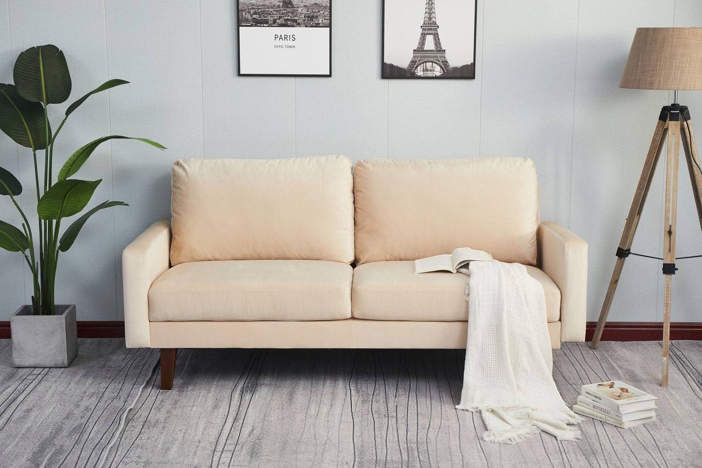 Comfortable Loveseat With Durable Construction Home Essentials