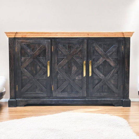 Regal - Rustic Sideboard - Black Artisan Furniture